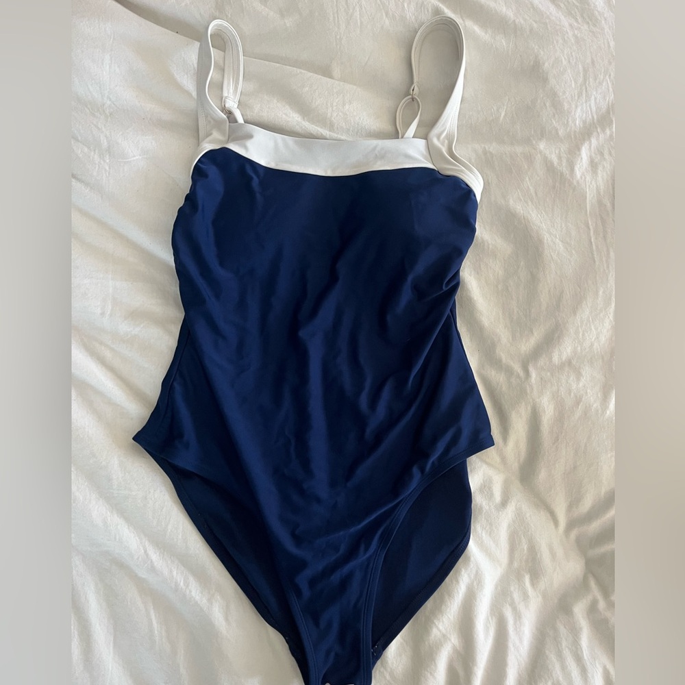 Shade & Shore Blue and White Swimsuit